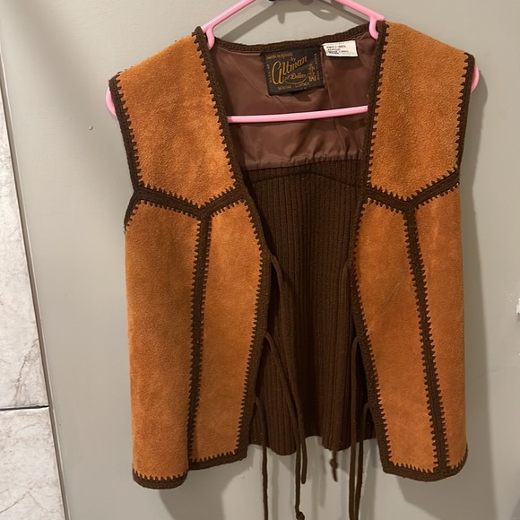 Vintage Suede Skirt and Vest Set - Picture 3 of 5